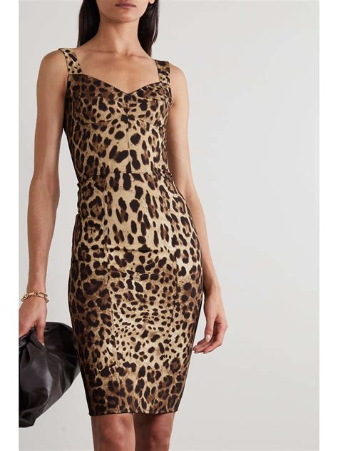 dolce and gabbana leopard dress|More.